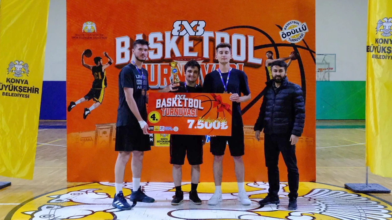 Selçuk Üniversitesinde 3x3 Basketbol turnuvası heyecanı yaşandı